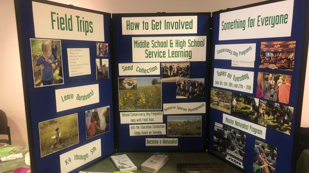Display of volunteer activities at Butter Fly Days