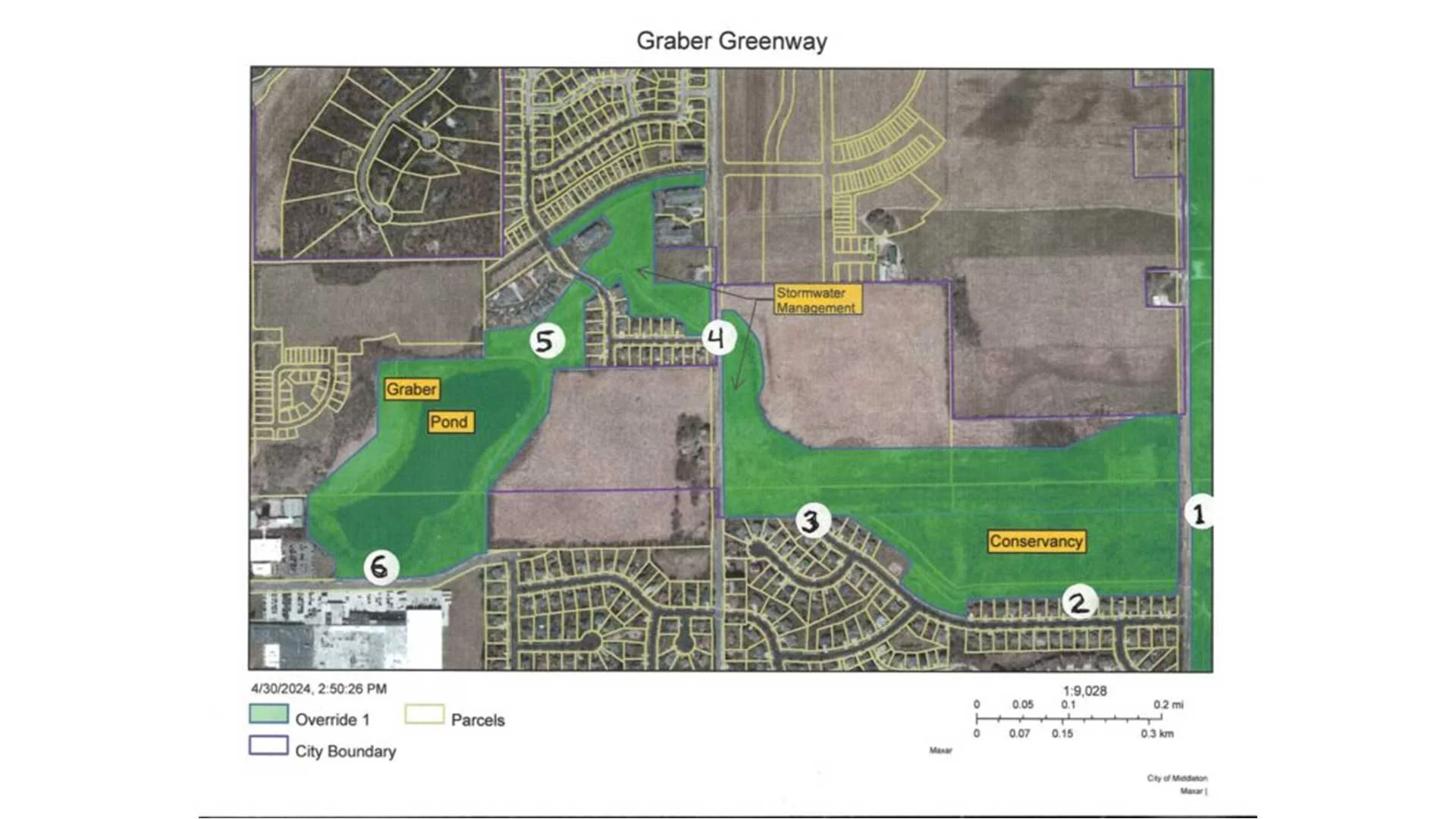 Graber Greenway Map
