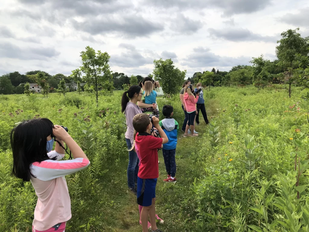 Children on a field trip at Pheasant Branch Conservancy