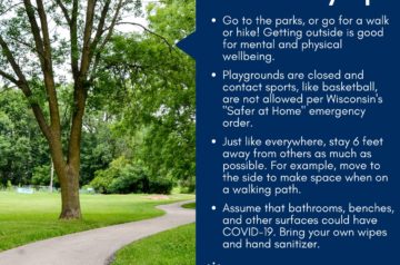 park safety tips from Public Health Madison Dane County