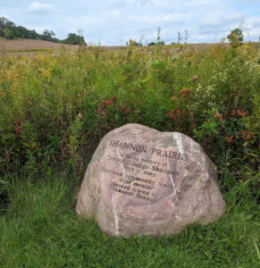 Memorial Stone at Shannon Prairie