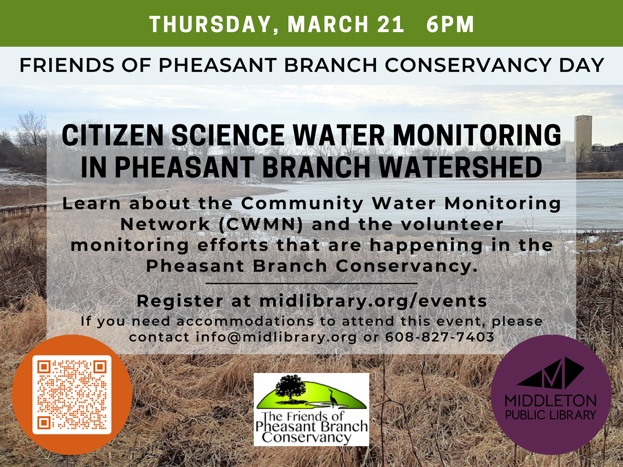 Citizen Science Water Monitoring in Pheasant Branch Watershed