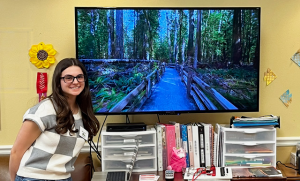 UW-Madison student Mila Gille designed a virtual walk through a springtime forest for the Friends’ Bringing the Outdoors Indoors presentation